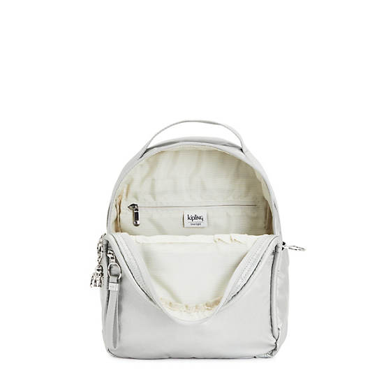 Kipling Kae Metallic Rugzak Zilver | NL 1624SG